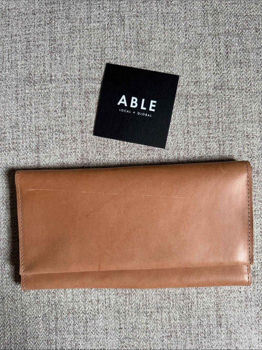 ABLE Debra wallet in pink sands